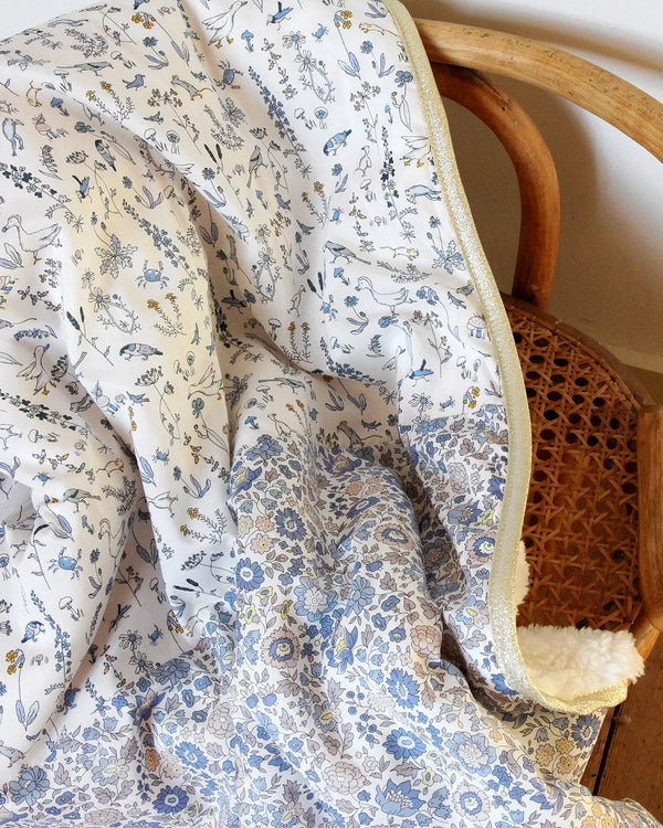 Couverture bébé polaire Liberty GUS - Vanille Coton