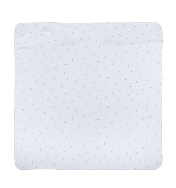 Couverture bébé épis bleu - Vanille Coton