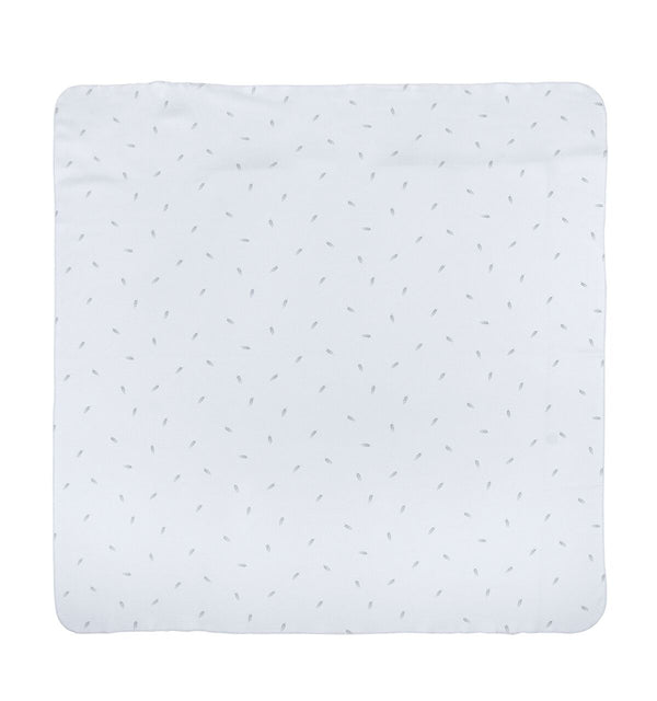 Couverture bébé épis bleu - Vanille Coton