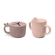 Ensemble duo snack cup et bec verseur - Vanille Coton