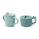 Ensemble duo snack cup et bec verseur - Vanille Coton
