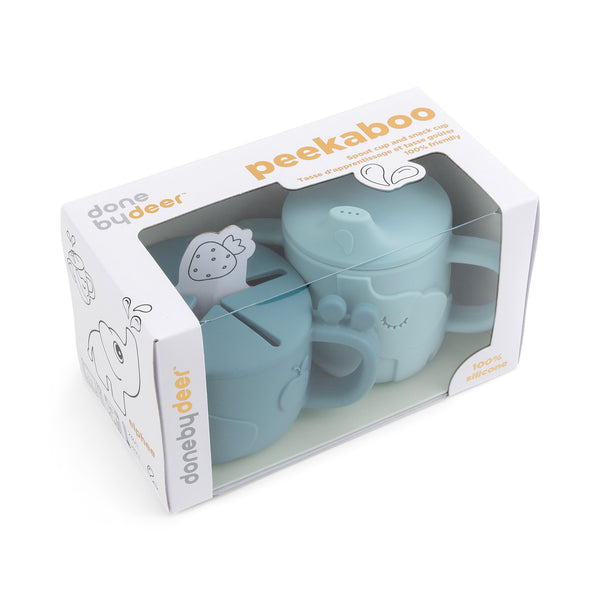 Ensemble duo snack cup et bec verseur - Vanille Coton