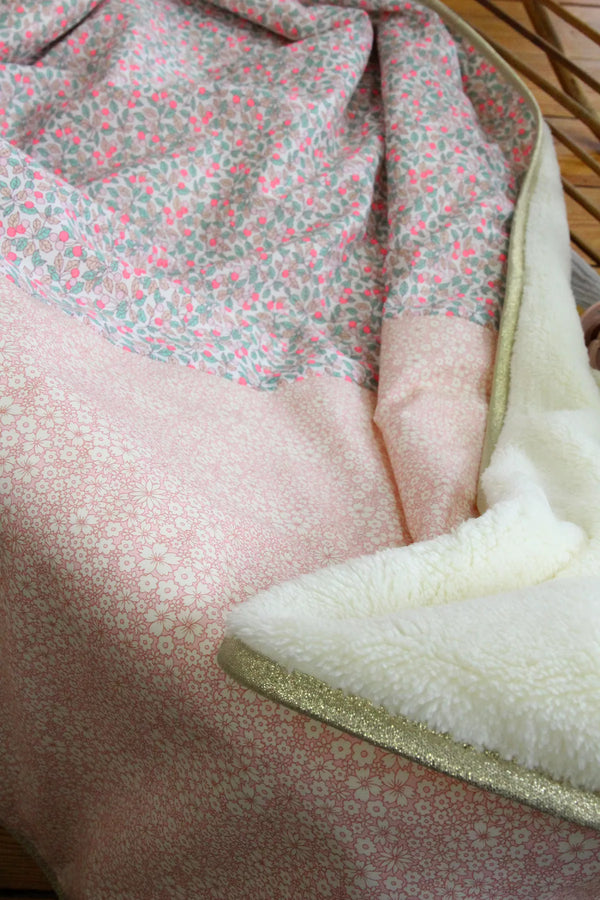 Couverture bébé polaire Liberty Nina - Vanille Coton