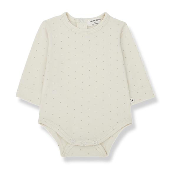 Body à pois « Asier » - Vanille Coton
