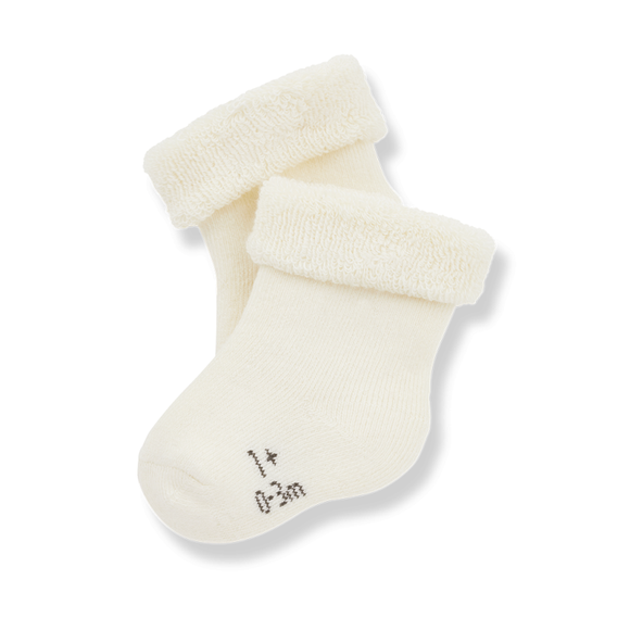 Chaussettes nouveaux-nés « Gil » - Vanille Coton