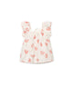 Robe imprimé tulipe - Vanille Coton