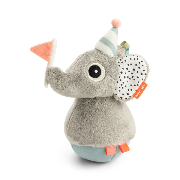 Jouet culbuto éléphant - Vanille Coton