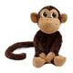 Peluche singe Zazou maman / bébé - Vanille Coton