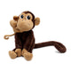 Peluche singe Zazou maman / bébé - Vanille Coton