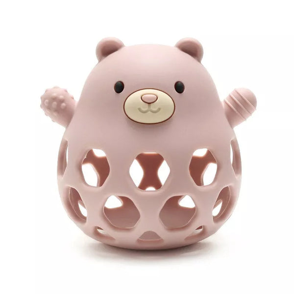 Ours en silicone pour développer la motricité fine - Vanille Coton