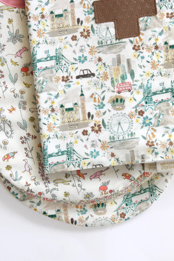 Protège carnet de santé John - Vanille Coton