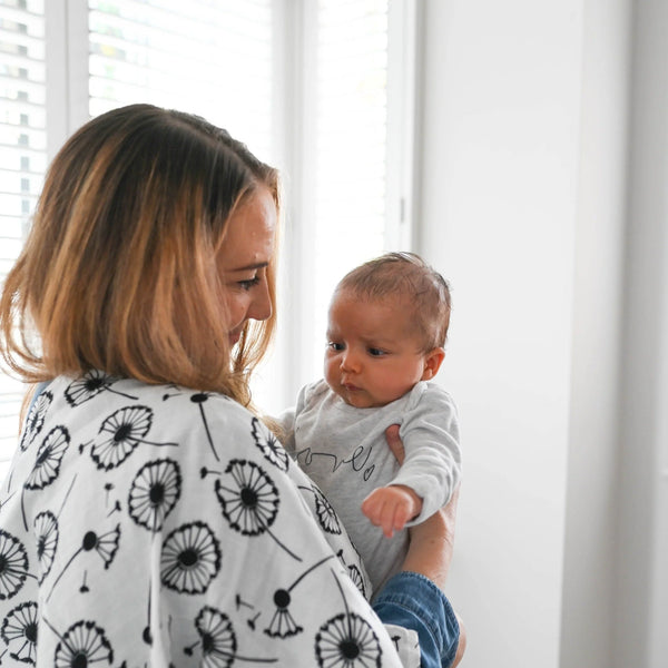 Lot de 3 Langes contrastés - Vanille Coton