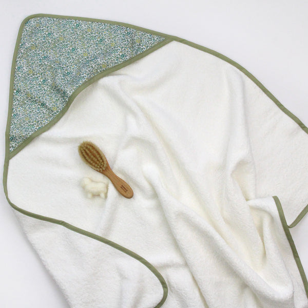 Cape de bain bébé Liberty Andréa - Vanille Coton