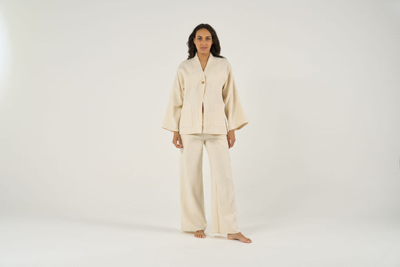 Veste de maternité Celia - Vanille Coton