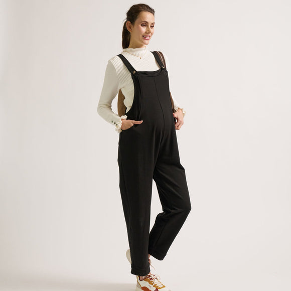 Salopette de maternité Audrey - Vanille Coton