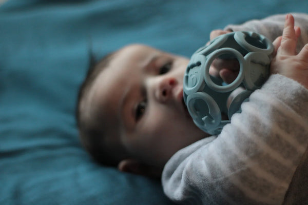 Balle de motricité  bleu - Vanille Coton