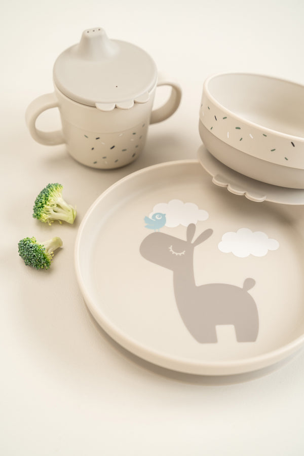 Coffret repas Lama - Vanille Coton