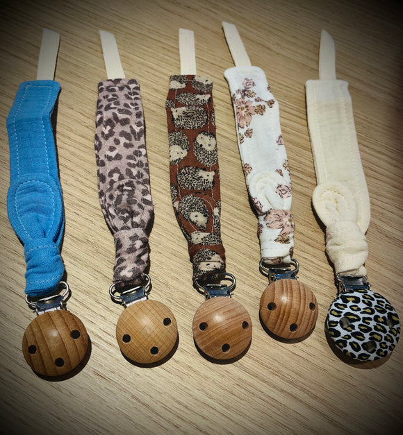 Attache tétine tête de Lylotte - Vanille Coton