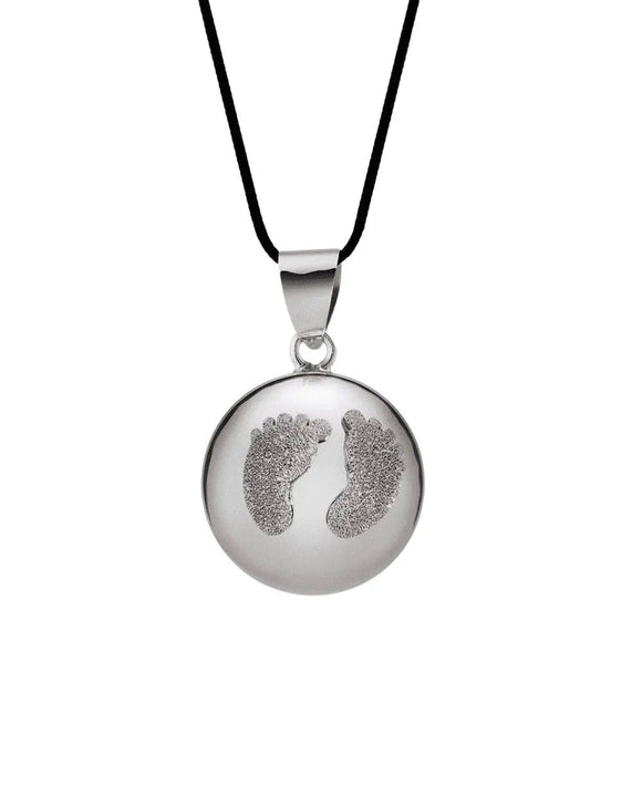 Bola de grossesse - Babyfeet - Rhodium - Vanille Coton