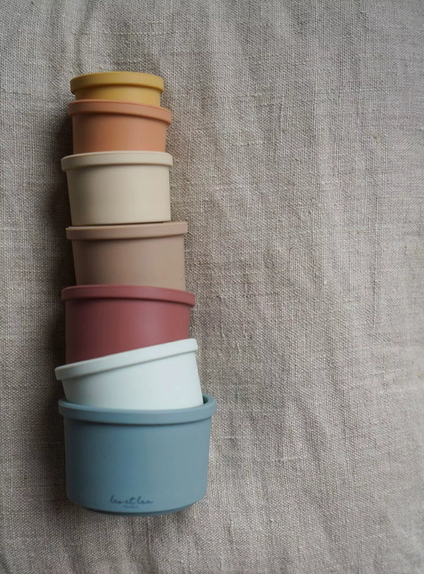 Tour à empiler en silicone - Vanille Coton