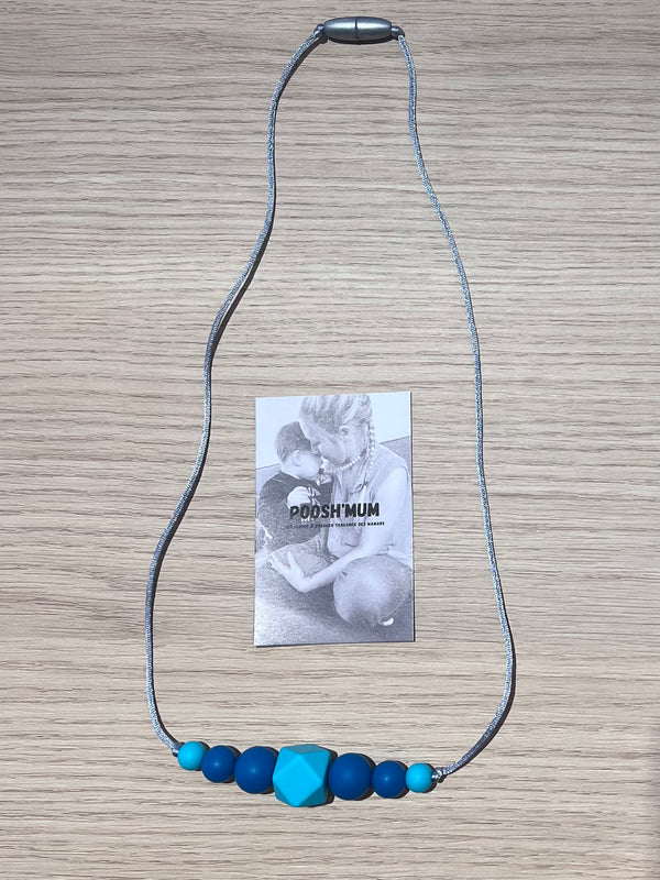 Collier d'allaitement, portage et dentition Poosh'mum - Vanille Coton