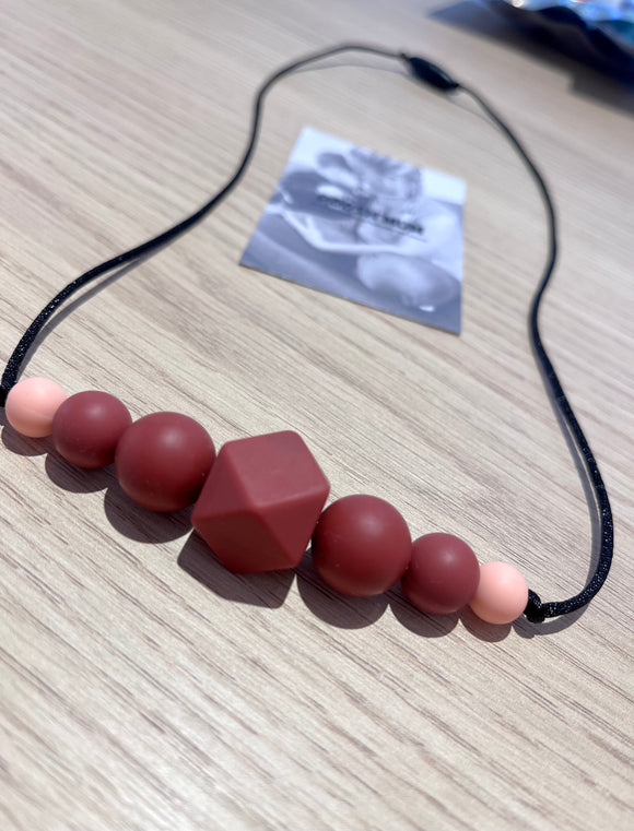 Collier d'allaitement, portage et dentition Poosh'mum - Vanille Coton