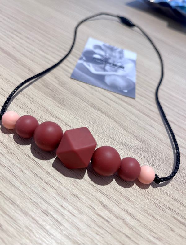 Collier d'allaitement, portage et dentition Poosh'mum - Vanille Coton