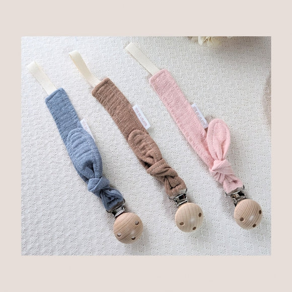 Attache tétine tête de Lylotte - Vanille Coton