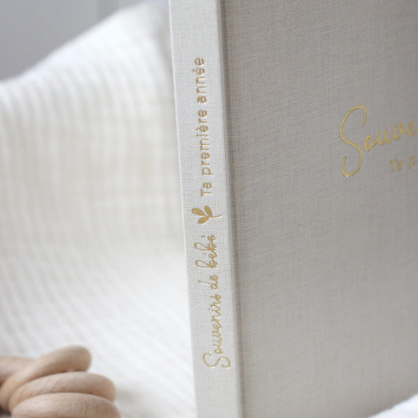 Livre souvenirs de bébé 1ère année - Vanille Coton