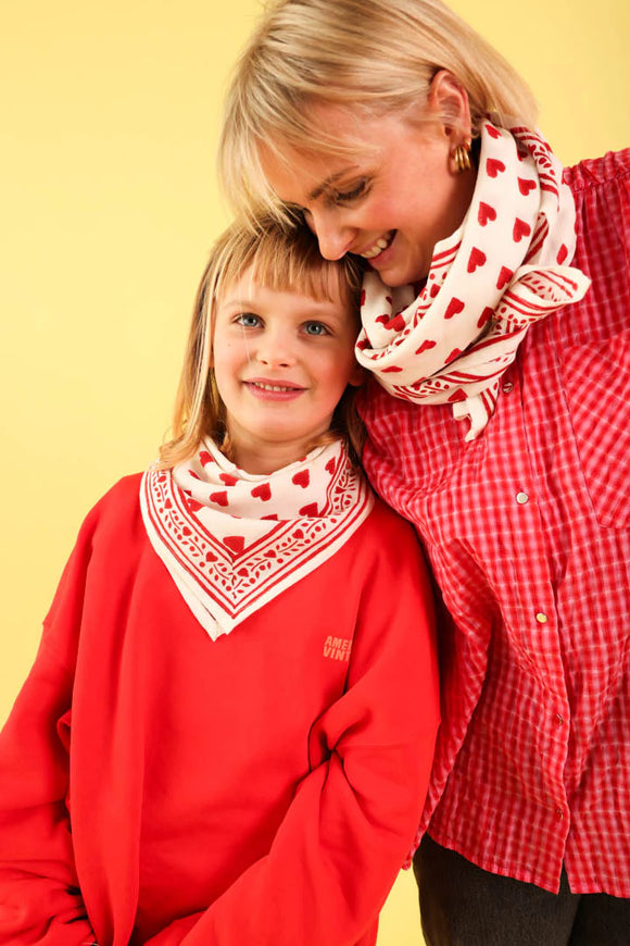 Foulard adulte Love Cherry - Vanille Coton