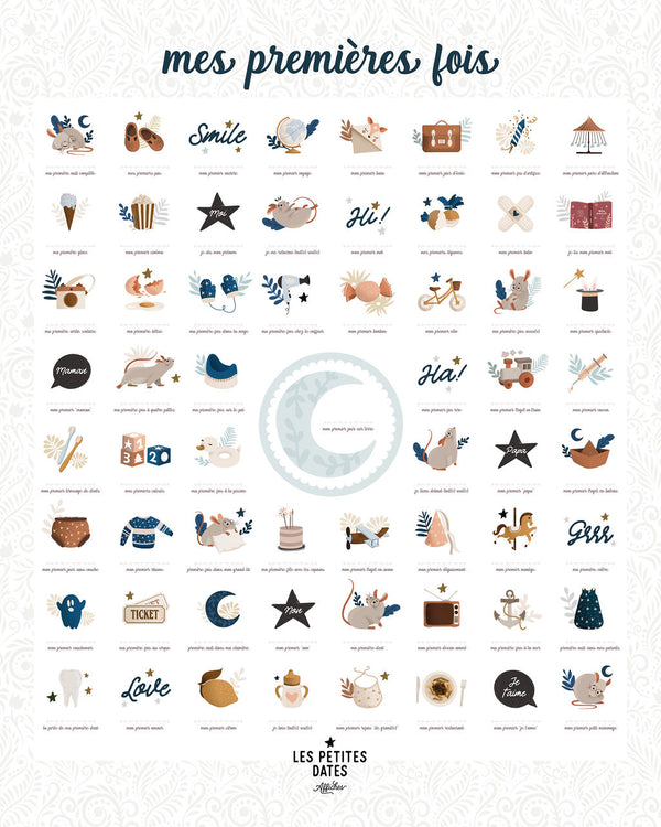 Affiche « Mes premières fois » - Vanille Coton