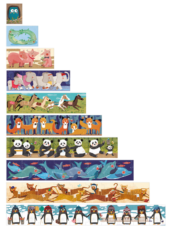 Puzzle « 10 pingouins » - Vanille Coton