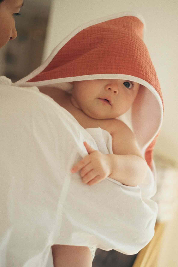 Tablier de bain bébé Marsala - Vanille Coton