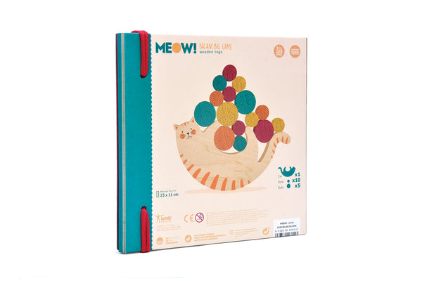 Jouet d’équilibre « Miaou » - Vanille Coton