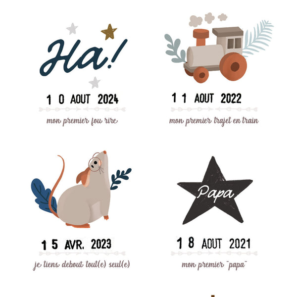 Affiche « Mes premières fois » - Vanille Coton