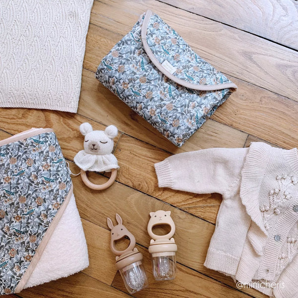 Matelas à langer de voyage Bérénice - Vanille Coton