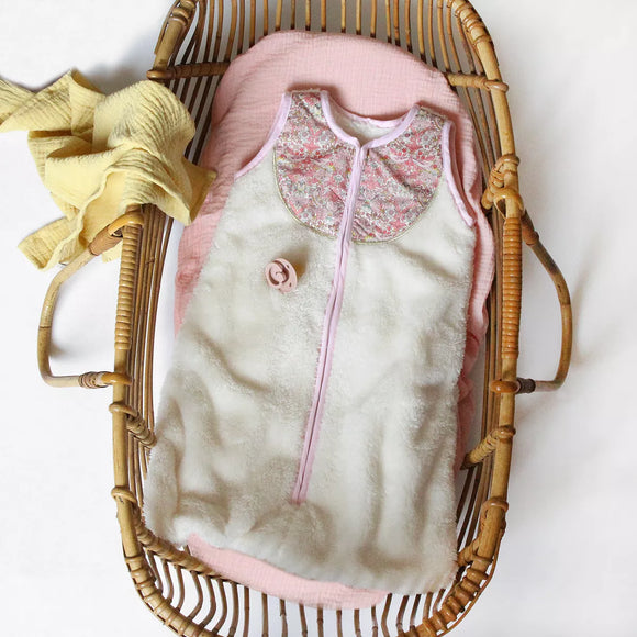 Gigoteuse Liberty et polaire Alba - Vanille Coton