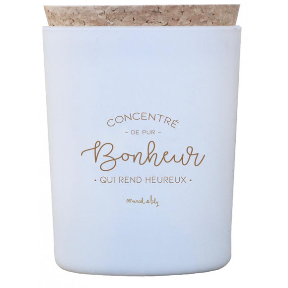 Bougie « Concentré de pur bonheur » - Vanille Coton