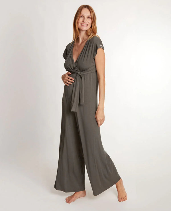 Combinaison de grossesse et d’allaitement Origin - Vanille Coton