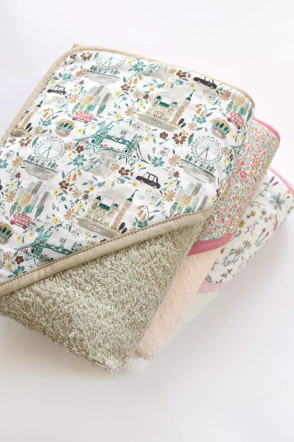 Cape de bain bébé Liberty John - Vanille Coton