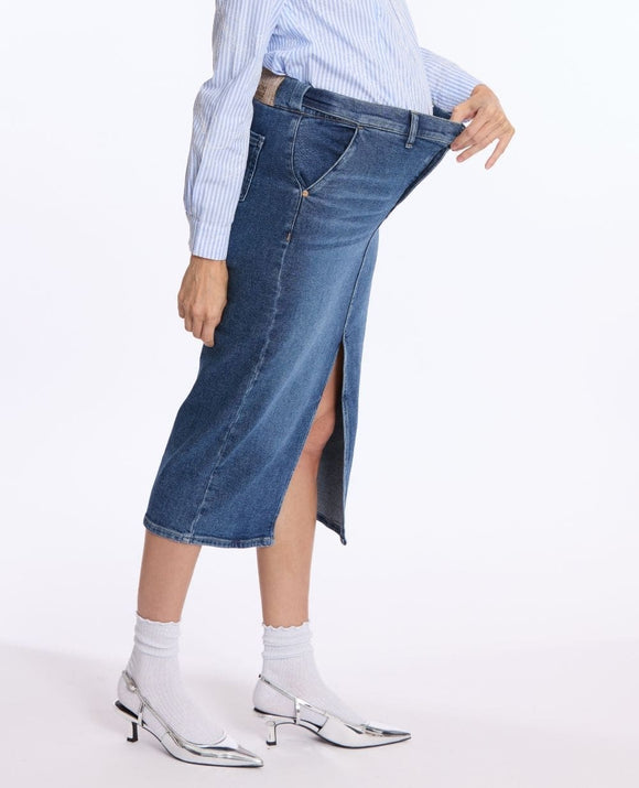 Jupe longue de maternité Emma - Vanille Coton