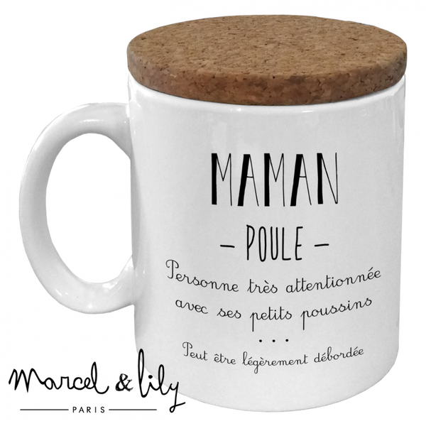 Tasse « Dans la famille poule…  » - Vanille Coton