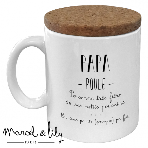 Tasse « Dans la famille poule…  » - Vanille Coton
