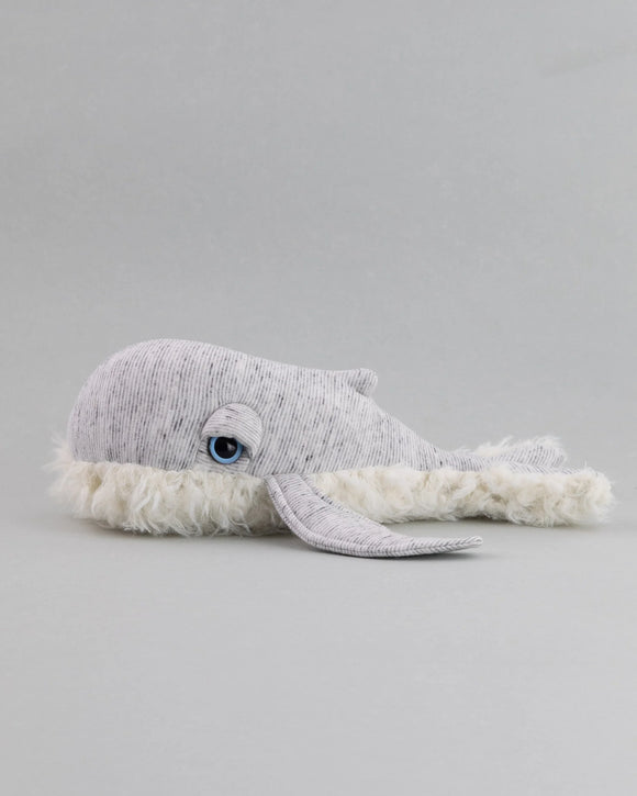 Mini Peluche baleine chinée - Vanille Coton