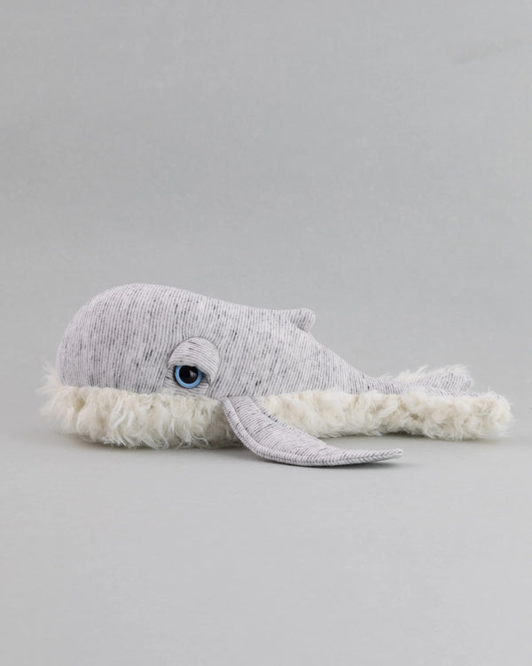 Mini Peluche baleine chinée - Vanille Coton