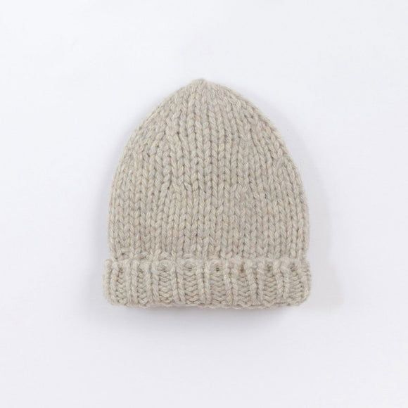 Bonnet laine enfant - Vanille Coton