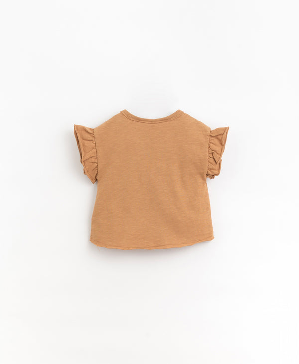 Tee-shirt manches courtes fille - Vanille Coton