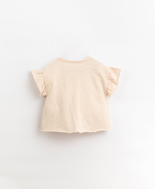 Tee-shirt manches courtes fille - Vanille Coton