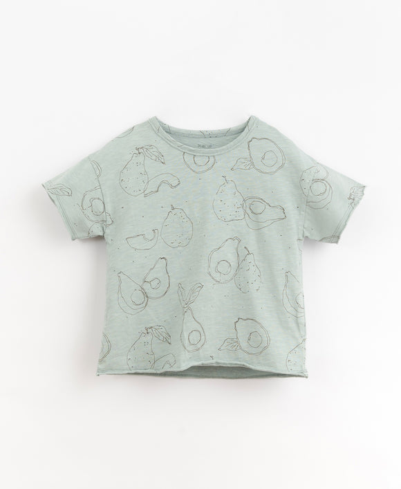 Tee-shirt manches courtes imprimé - Vanille Coton