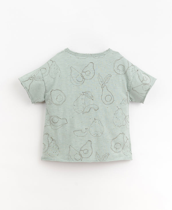 Tee-shirt manches courtes imprimé - Vanille Coton